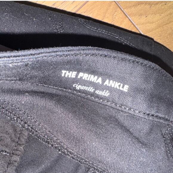 NWT AG Adriano Goldschmied The Prima Ankle Cigarette Leg Pants Black Size 27 - Picture 4 of 6